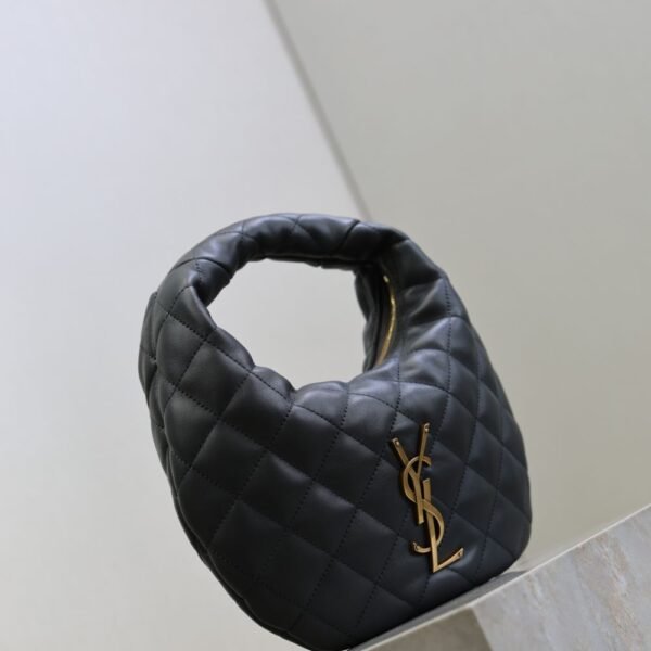 [Premium Quality] – Saint Laurent Icare Hobo Bag Black 10.2 Inches 851689Aaang1000