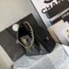 [Premium Quality] – Chanel 25 Small Handbag Grained And Gold Tone Metal Black 10.2 Inches As5293 B20304 94305