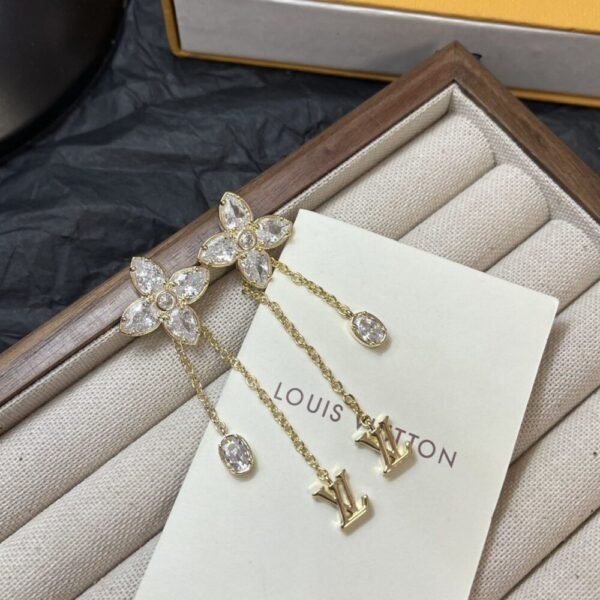 Louis Vuitton Dazzle Earrings Gold M01996