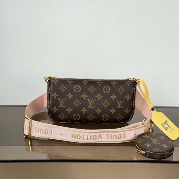 [Premium Quality] – Louis Vuitton Multi Pochette Accessoires Rose Clair 9.4 Inches M44840
