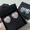 4-131-1.jpg Chanel Heart Motif And Crystal Earrings Pink