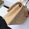 [Premium Quality] – Chanel Classic Grain Gold Hardware Handbag Beige 9.8 Inches A01112