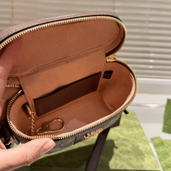 Gucci Ophidia Gg Vanity Bag Beige 6.3 Inches 838491 FAE0P 9746