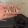 Chanel Stud Earrings With Gold ABG598 B22434 U4561