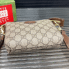 Gucci Gg Supreme Mini Messenger Bag Beige 6.7 Inches