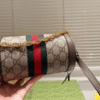 Gucci Ophidia Mini Barrel Bag Beige 7.5 Inches