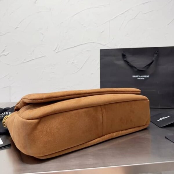 4-171 Saint Laurent Large Jamie 4.3 In Suede Brown 16.9 Inches 7424311U8P72102