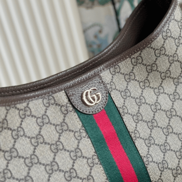 Gucci Ophidia Large Shoulder Bag Beige 13.2 Inches 836871 FAE0K 9853