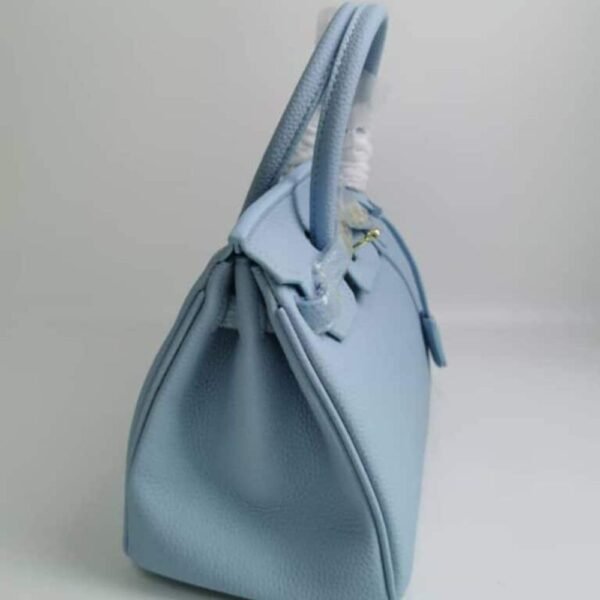Hermes Birkin 35 Togo Leather Gold Hardware Blue 13.7 Inches