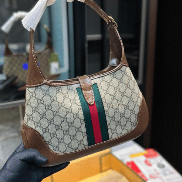Gucci Jackie 1961 Large Shoulder Bag Beige 11.8 Inches