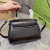 4-200 Gucci Horsebit 1955 Small Top Handle Bag Black 8.6 Inches 703848 AAA7G 1000