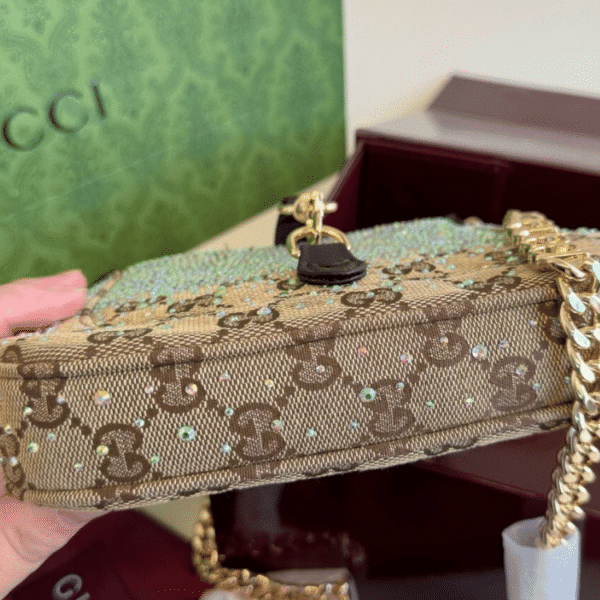 4-201 Gucci Jackie Notte Mini Bag Beige 7.7 Inches 782889 FAD1Z 2541