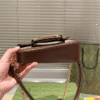 Gucci Horsebit 1955 Asymmetric Shoulder Bag Brown 7.9 Inches