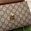 Gucci Horsebit 1955 Mini Top Handle Bag Beige 8.7 Inches