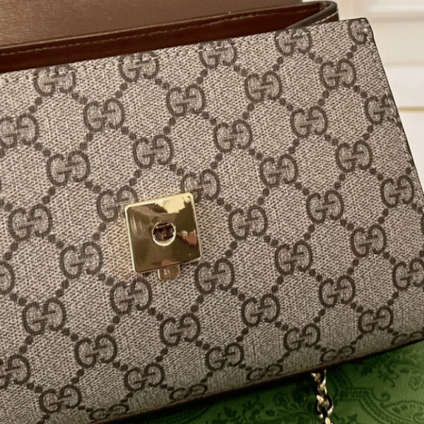 Gucci Horsebit 1955 Mini Top Handle Bag Beige 8.7 Inches