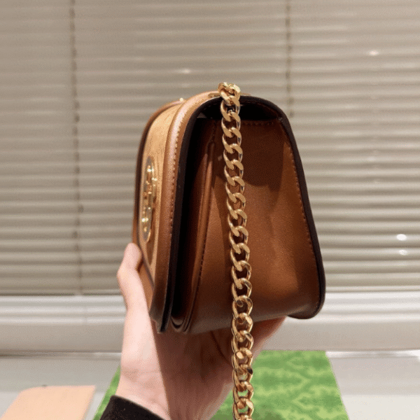 Gucci Blondie Small Shoulder Bag Brown 8.7 Inches
