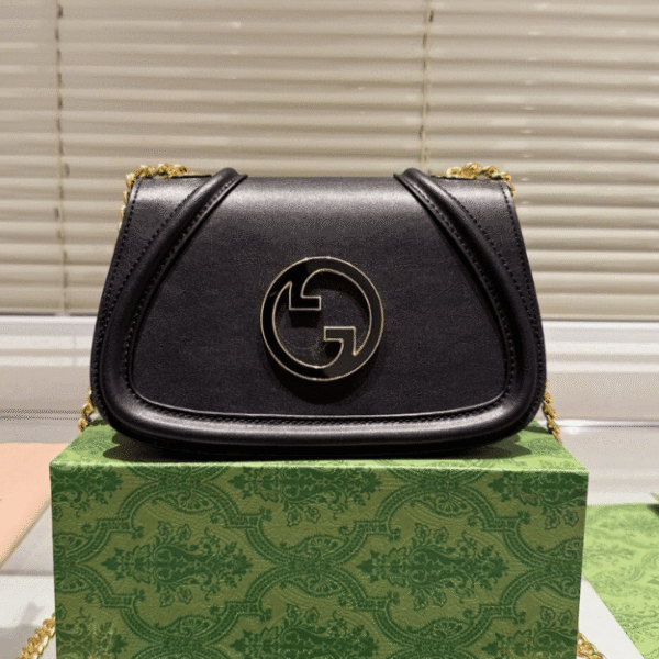 Gucci Blondie Small Shoulder Bag Black 8.7 Inches ‎815715 AAEEX1000
