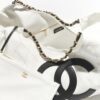 Chanel Coco Beach Small Shopping Bag White & Black 16.9 Inches