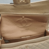 Chanel Classic Grain Gold Hardware Handbag Beige 9.8 Inches A01112