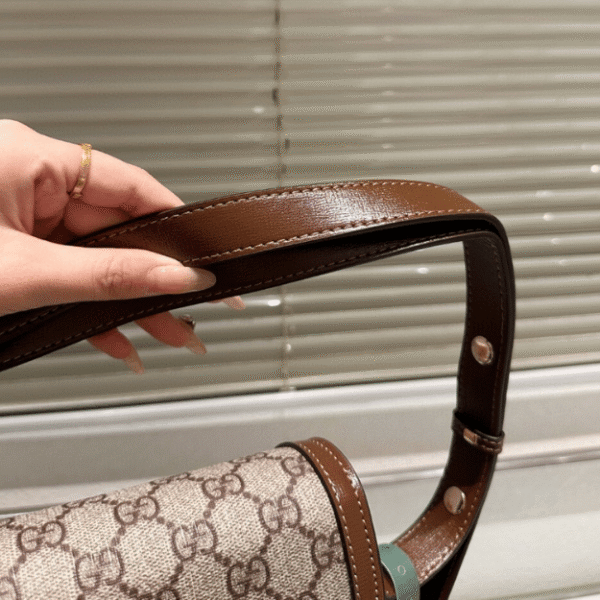Gucci Horsebit 1955 Small Shoulder Bag Brown 8.7 Inches