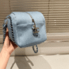 Chanel Bowling Bag Vintage Denim Blue 13.8 Inches