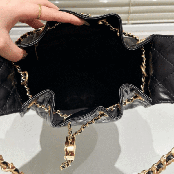 4-247.png Chanel 25 Small Hand Bag Black 13.4 Inches AS5293-B21741-94305