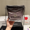 4-251 Chanel 22 Mini Drawstring Bucket Bag Ombere 7.9 Inches