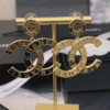 Chanel Paris Button Earrings