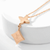 Louis Vuitton Color Blossom Double Star Necklace Q94676