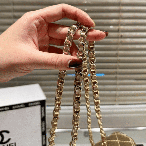 Chanel Flap Bag Gold With Star Charm 7.5 Inches