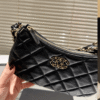 Chanel Woven Straw Tote Bag Black 15.0 Inches