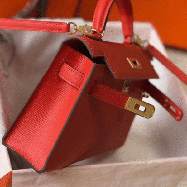 Hermès Kelly Mini II Bag Red 7.5 Inches