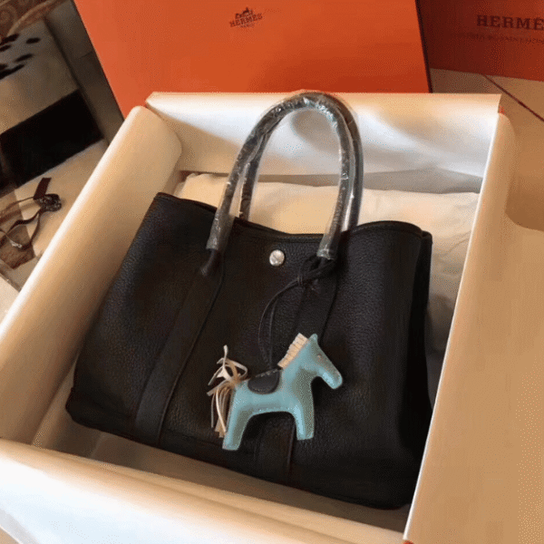Hermès Garden Party Bag Black 11.8 Inches