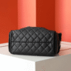 4-4.png Chanel 25 Small Handbag Grained And Gold Tone Metal Black 10.2 Inches As5293 B20304 94305