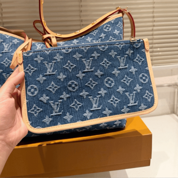 Louis Vuitton Carryall Denim Blue 15.3 Inches