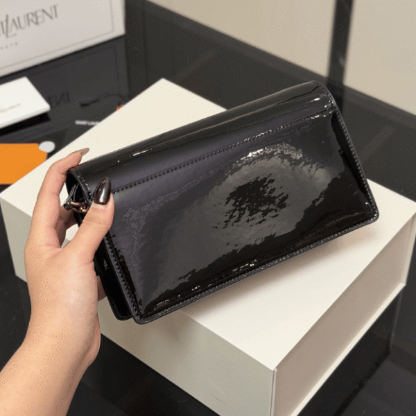 Saint Laurent Envelope Woc Black Bag 8.7 Inches
