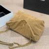 Saint Laurent Loulou Puffer Mini Bag Tan  10.2 Inches 7593371U8073194