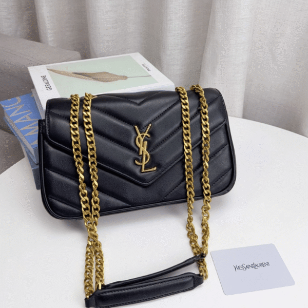 Saint Laurent Loulou Bag Black Quilted 10.6 Inches 801437AAEAX1000