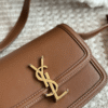 Saint Laurent Solferino Satchel Bag Tan 9 Inches