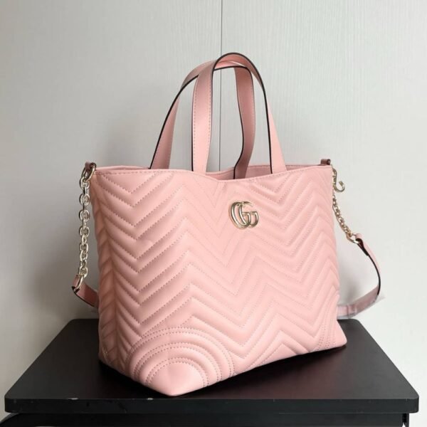 Gucci Betty Medium Tote Bag Pale Pink Matelasse 11 Inches 847387 Aafa1 6823