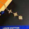 Louis Vuitton Monogram Flower Charm Bracelet Gold-Tone