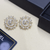 4-481.png Chanel Cc Logo Sunburst Stud Earrings With Pearls And Rhinestones Gold-Tone