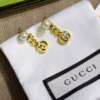 Gucci Pearl And Interlocking G Drop Earrings Gold-Tone