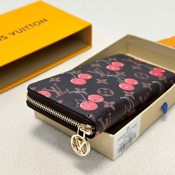 Louis Vuitton Zippy Wallet Murakami Cherry 7.5 Inches