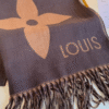 Louis Vuitton Monogram Shine Scarf Brown/Beige 74.8 Inches
