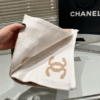 4-525.png Chanel No. 5 Logo Cashmere/Wool Scarf Beige/White 70.8 Inches