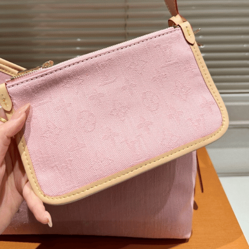 Louis Vuitton Carryall Denim Pink Monogram 11.4 Inches