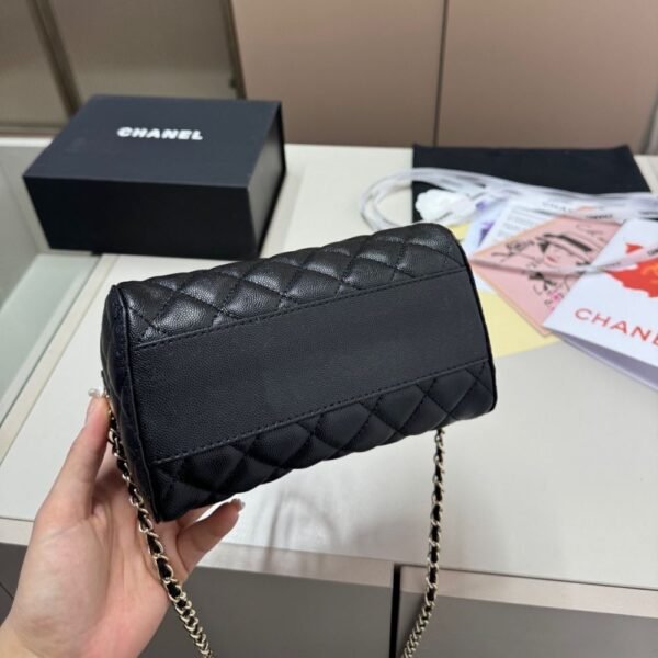Chanel Bowling Bag Black 7.4 Inches AS1897 B03795 94305