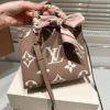 Louis Vuitton Onthego Mini Taupe Monogram 7.1 Inches