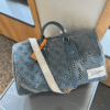 Louis Vuitton Keepall 50 Denim Monogram Blue 20 Inches